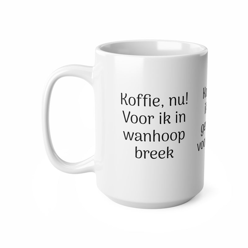 Kaffeebecher – Lustige niederländische Kaffeesprüche