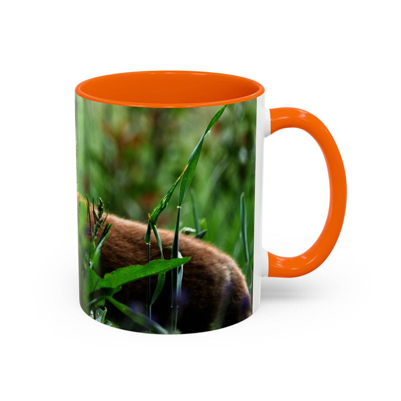 Fox-Inspired Accent Coffee Mug, Nature Lover Gift, Animal Mug, Wildlife Decor, - A Pretty Print