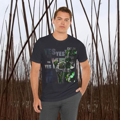 Diploderma Nature Print Unisex Tee, Yes and No Graphic Shirt, Men's Women's Summer Top, Gender Neutral T-shirt, Environmental Print Shirt, Earthy - A Pretty Print