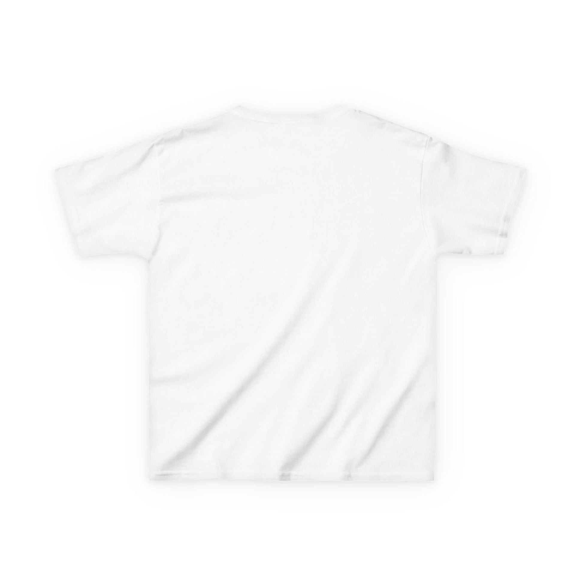 White kids tee for horse-loving child, soft cotton, durable and comfortable.