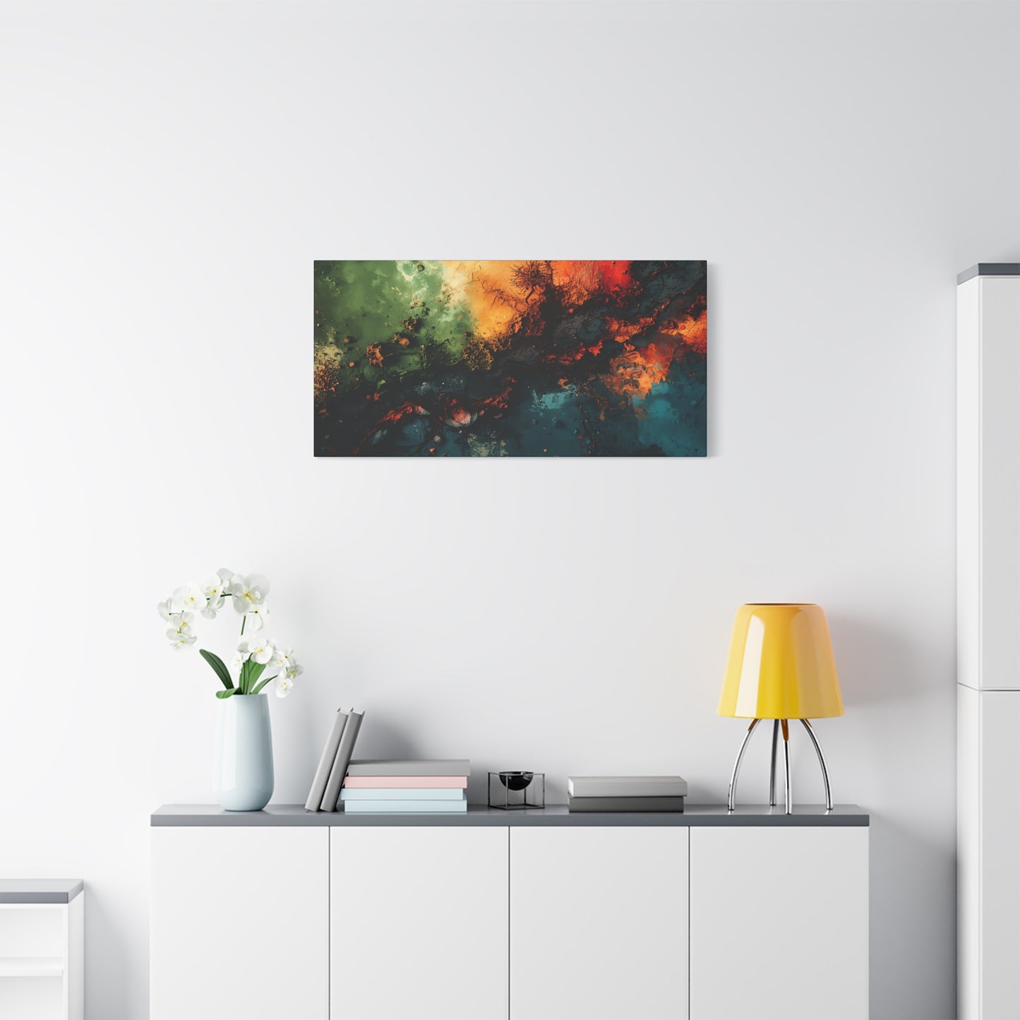 Abstract Nebula Matte Canvas Print — Stretched 1.25" Wall Art