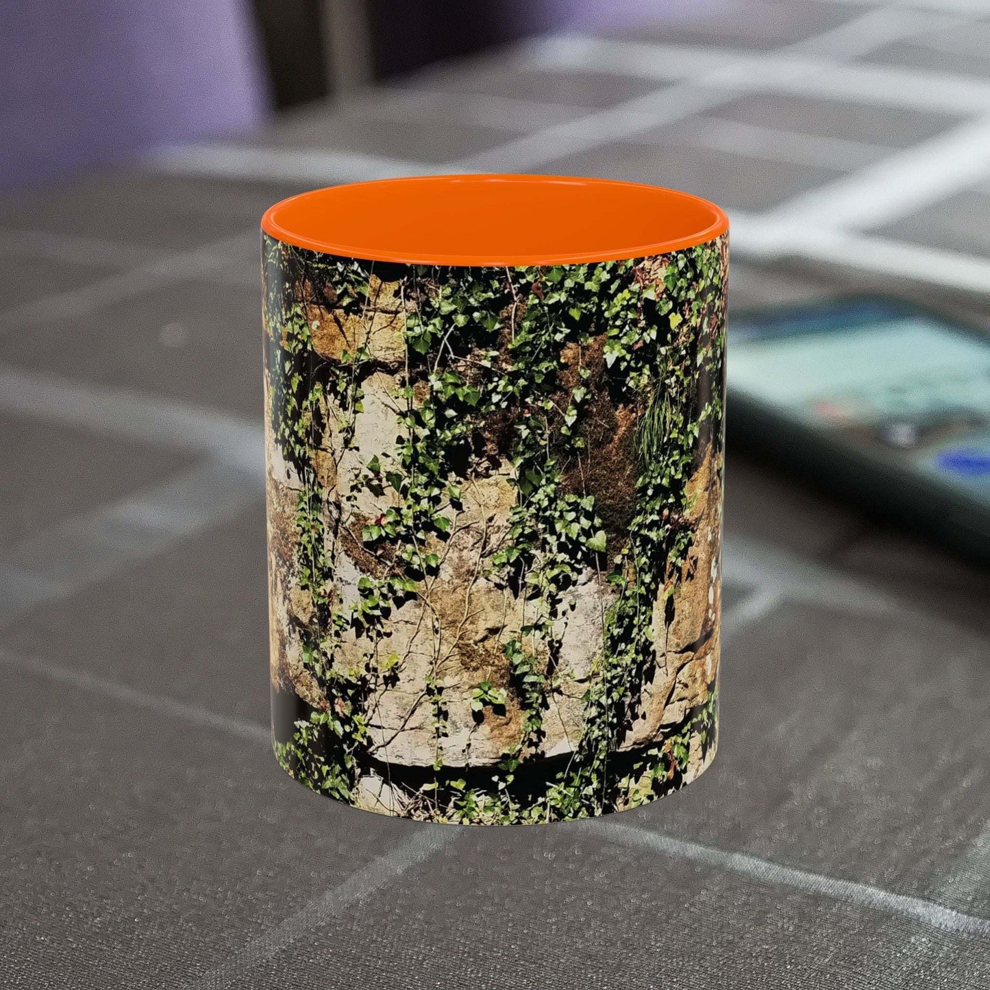 Overgrown Rocks Adventure Mug with nature-inspired design.