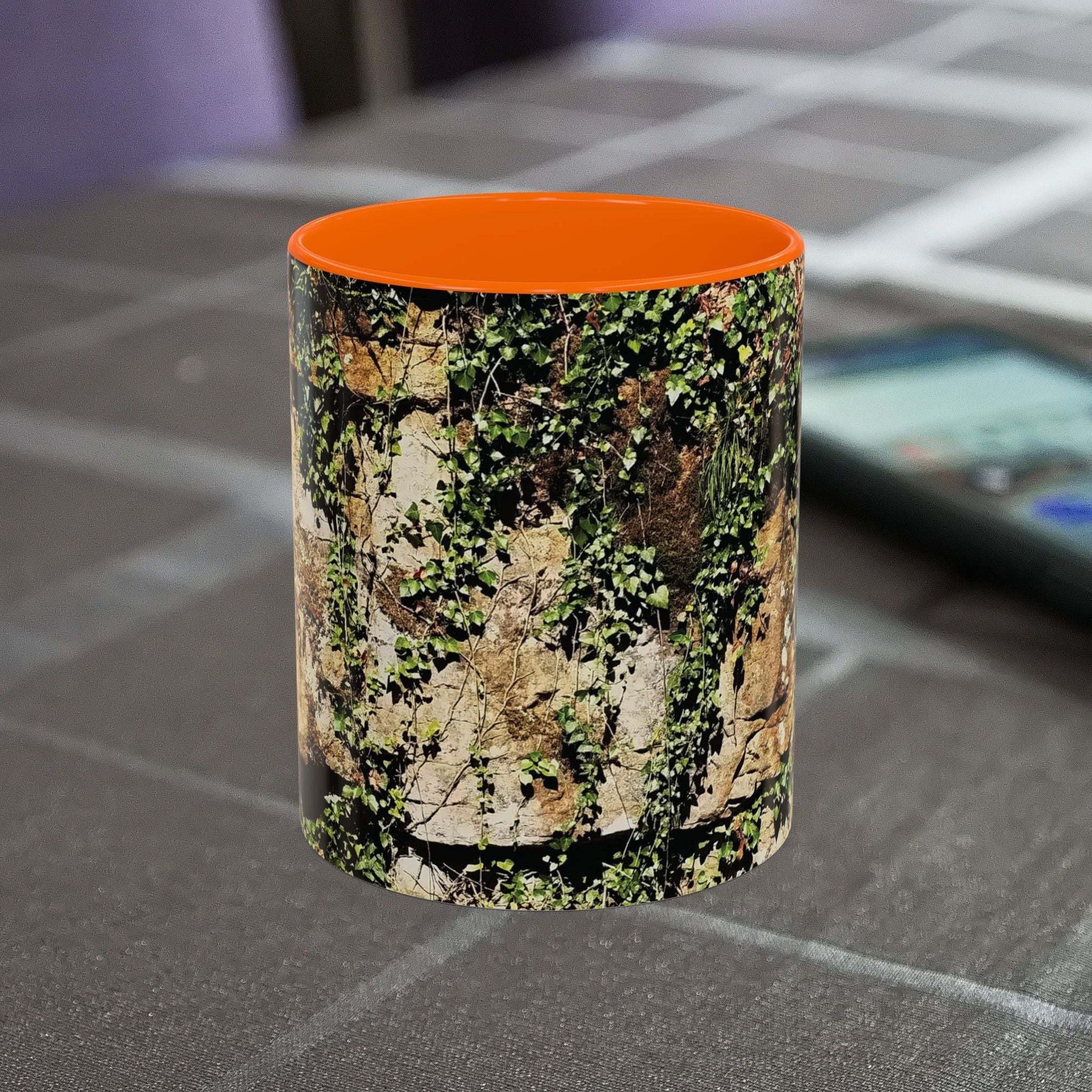 Overgrown Rocks Adventure Mug with nature-inspired design.