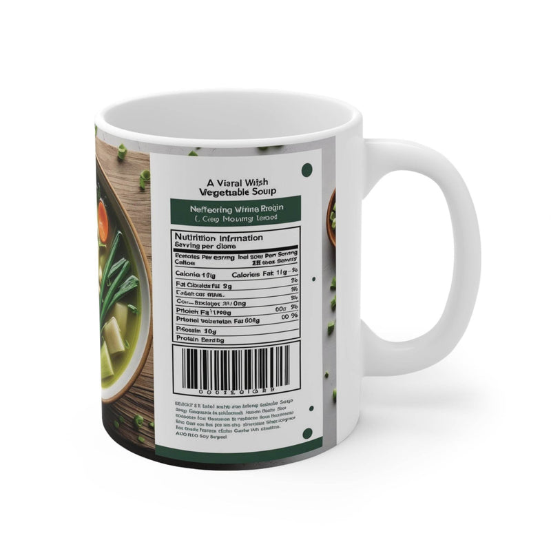 Premium 325ml Keramik-Kaffeebecher mit lebendigem asiatischen Suppenmotiv, ein ideales Geschenk zu Chinesisch Neujahr.