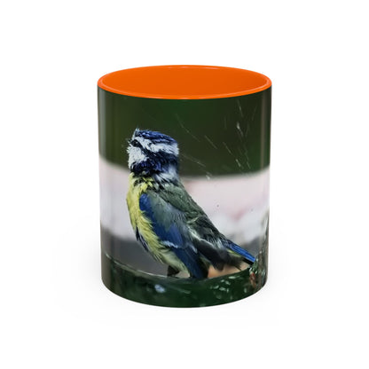 Bathing Blue Tit Mug