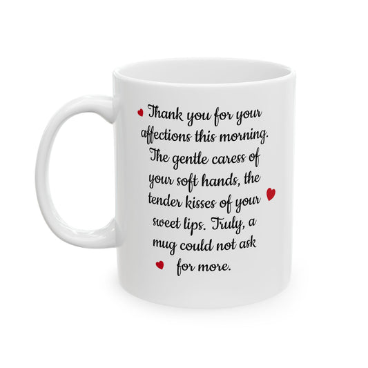 Romantic Love Letter Mug Ceramic Coffee Cup | 11oz 15oz