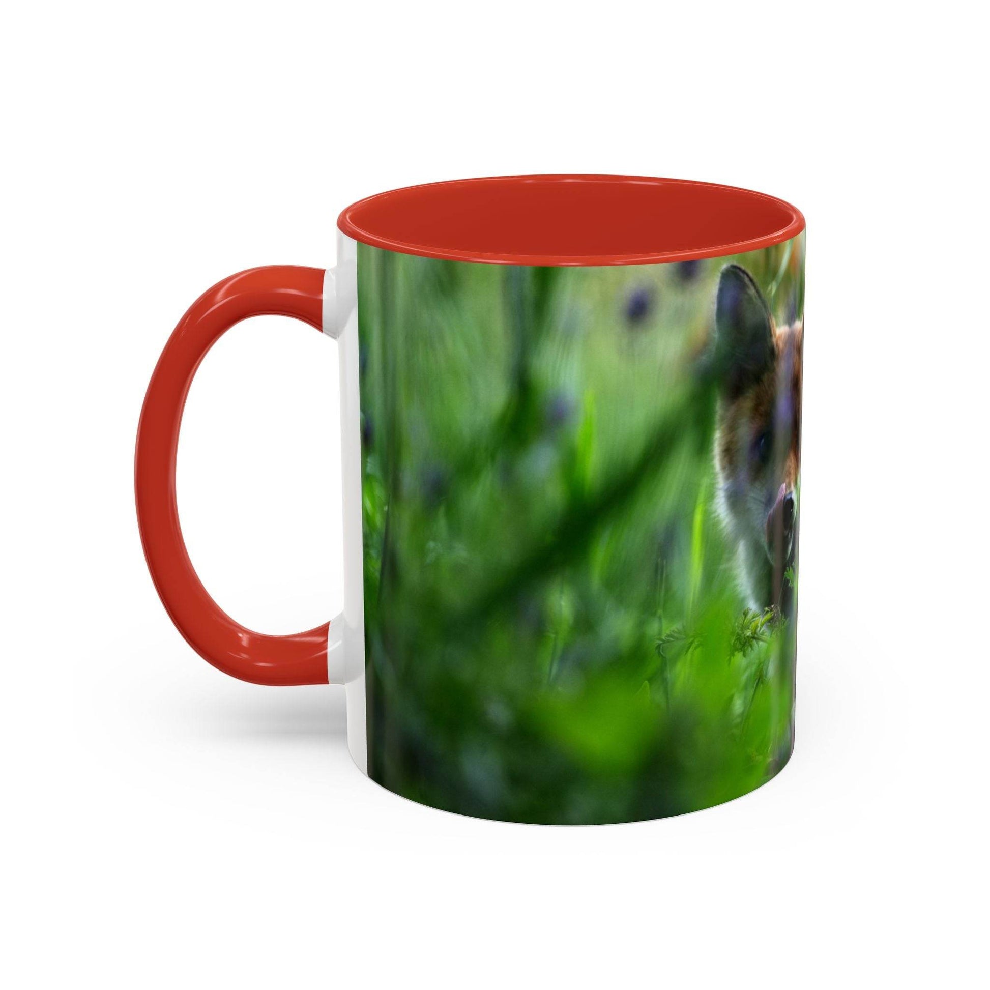 Fox-Inspired Accent Coffee Mug, Nature Lover Gift, Animal Mug, Wildlife Decor, - A Pretty Print