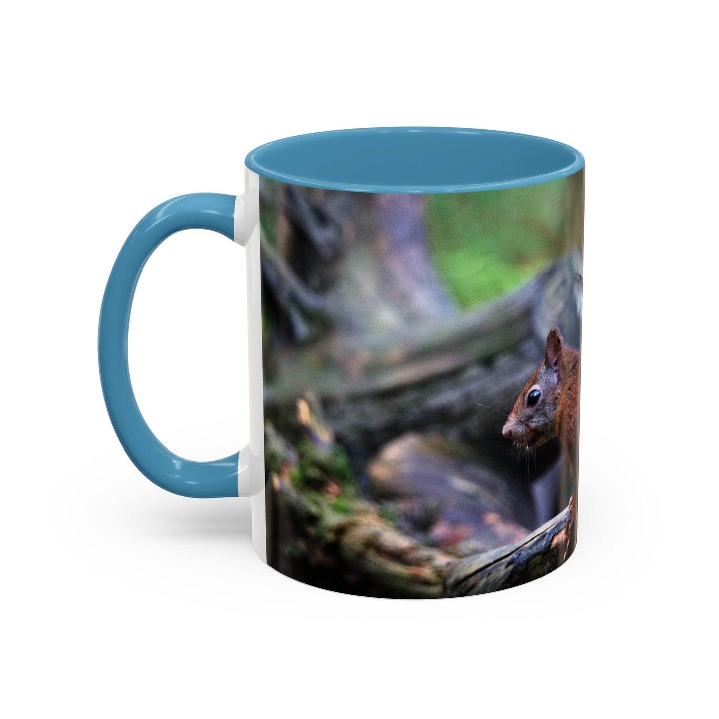 Squirrel Coffee Mug, Cute Animal Mug, Gift for Nature Lovers, Rustic - A Pretty Print