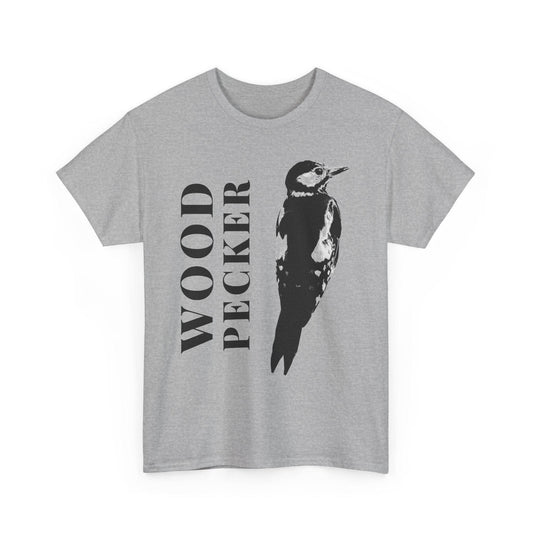 Woodpecker Graphic Tee, Nature Lover Shirt, Casual Women's Shirt, Birdwatching - A Pretty Print