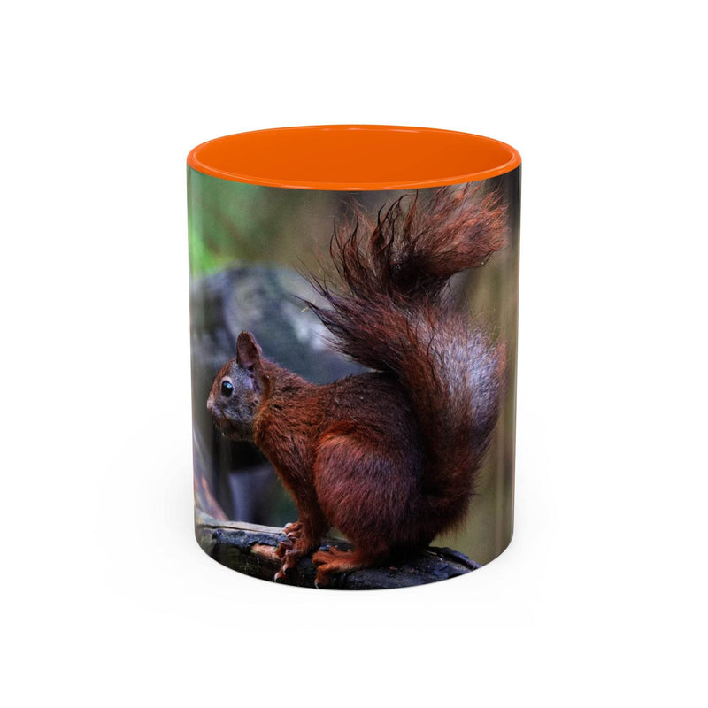 Squirrel Coffee Mug, Cute Animal Mug, Gift for Nature Lovers, Rustic - A Pretty Print