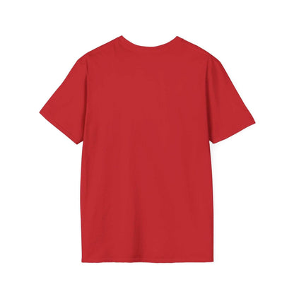 Red eco-friendly Planet Earth Graphic T-Shirt for nature lovers, made from 100% ring-spun cotton.