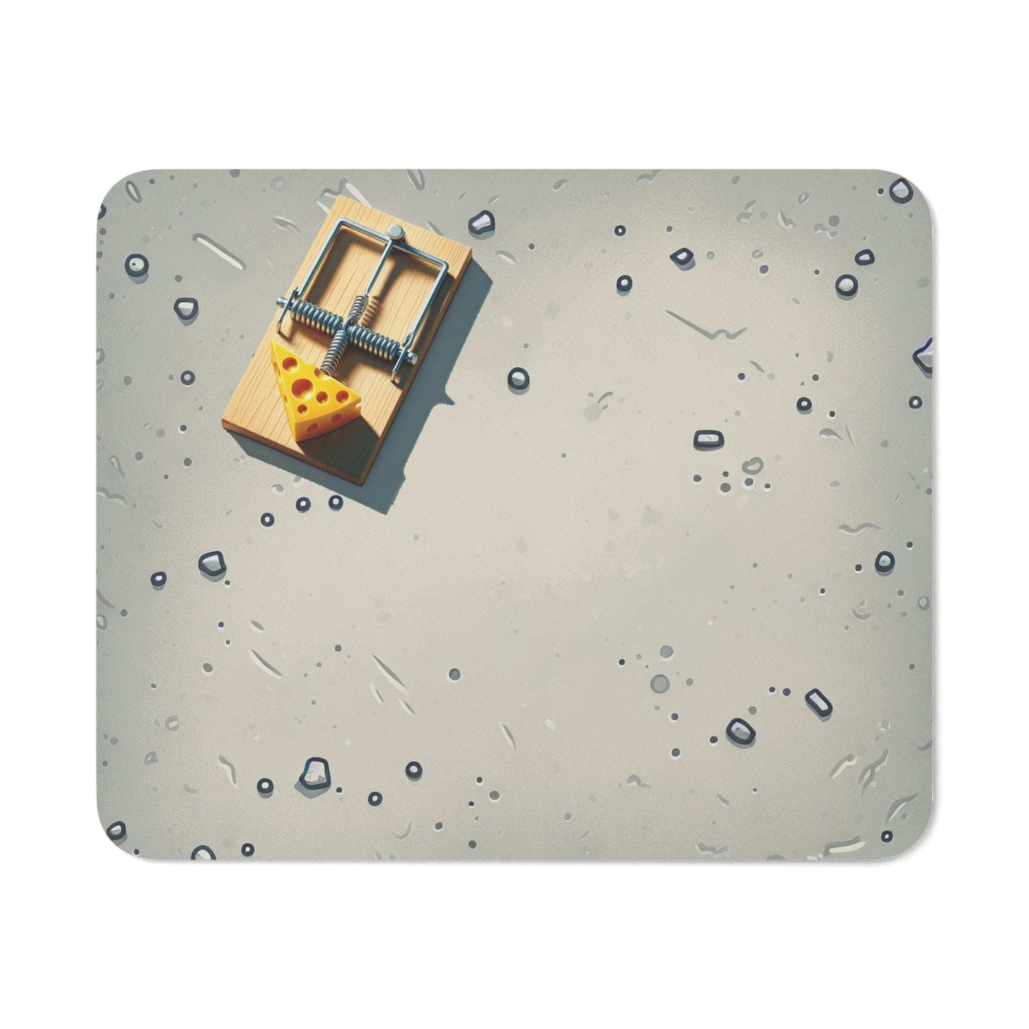 Mouse Pad Rectangle with Mouse Trap Design for Gaming and Office Use