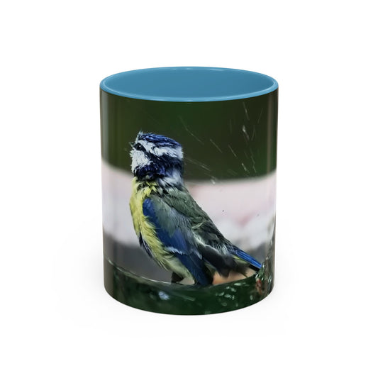 Bathing Blue Tit Mug
