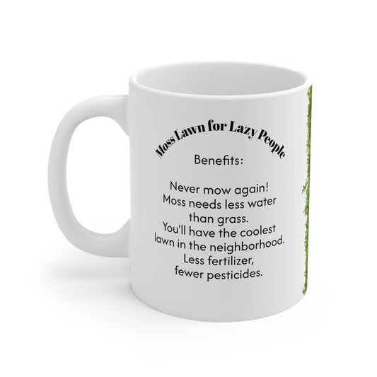Moss Lawn for Lazy People Mug | Funny Gardening Coffee Cup