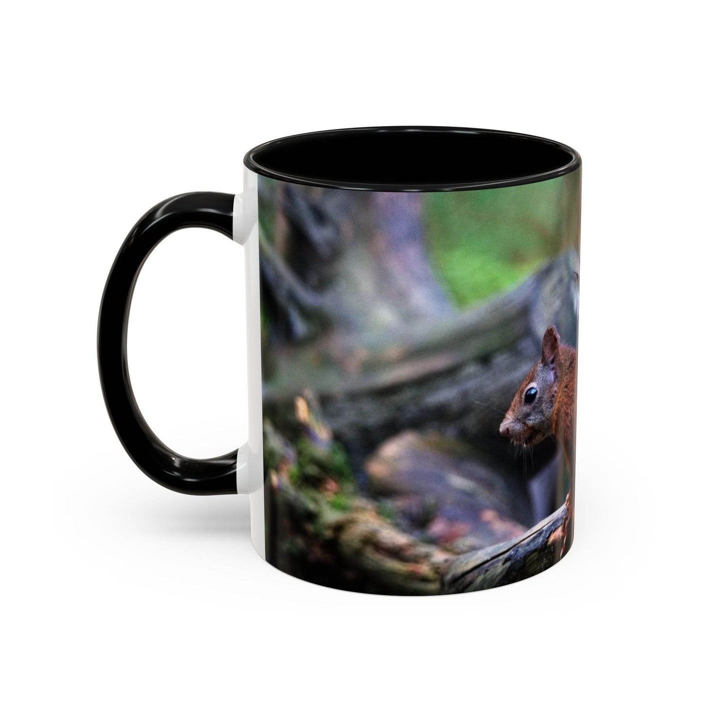 Squirrel Coffee Mug, Cute Animal Mug, Gift for Nature Lovers, Rustic - A Pretty Print