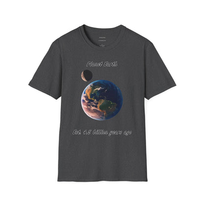 Eco-friendly Planet Earth Graphic T-Shirt for nature lovers, Earth Day design.