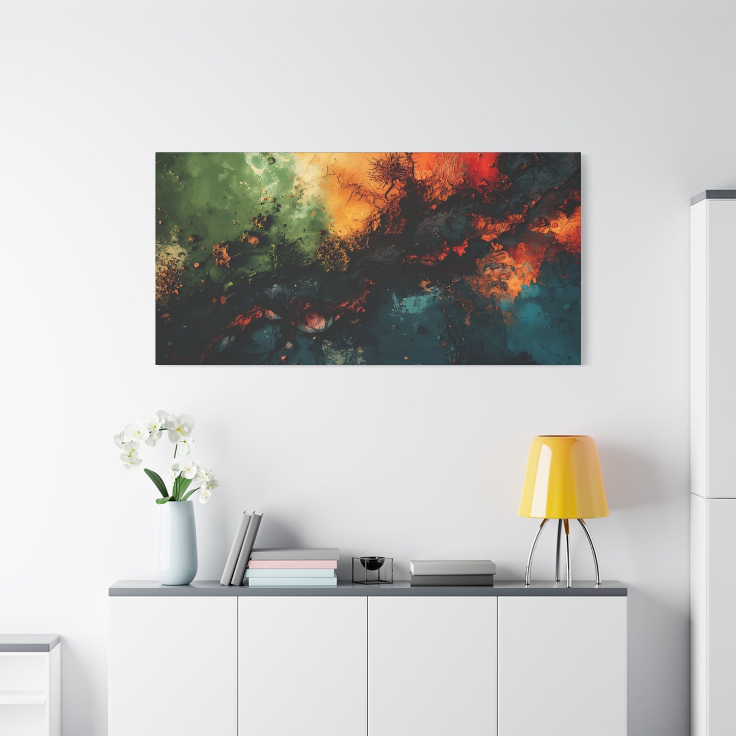 Abstract Nebula Matte Canvas Print — Stretched 1.25" Wall Art