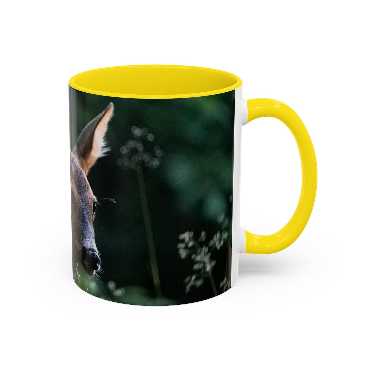 Nature-Inspired Deer Ceramic Mug - A Pretty Print