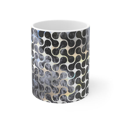 Geometric Swirl Ceramic Coffee Mug