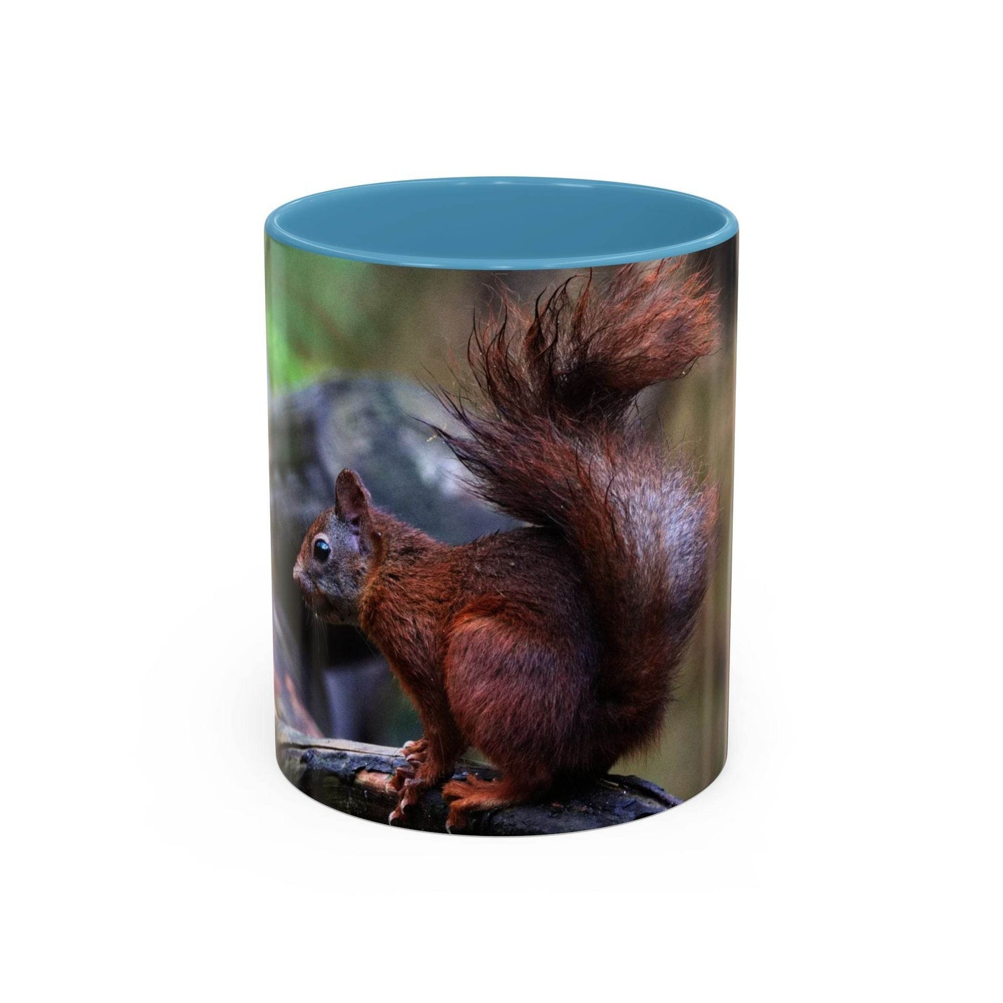 Squirrel Coffee Mug, Cute Animal Mug, Gift for Nature Lovers, Rustic - A Pretty Print