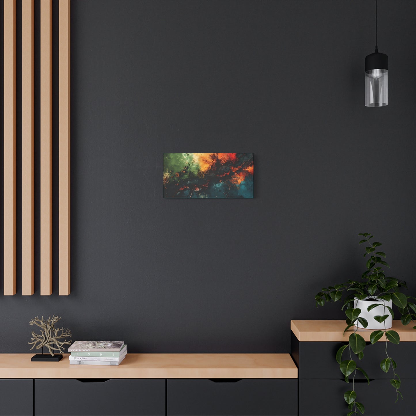Abstract Nebula Matte Canvas Print — Stretched 1.25" Wall Art