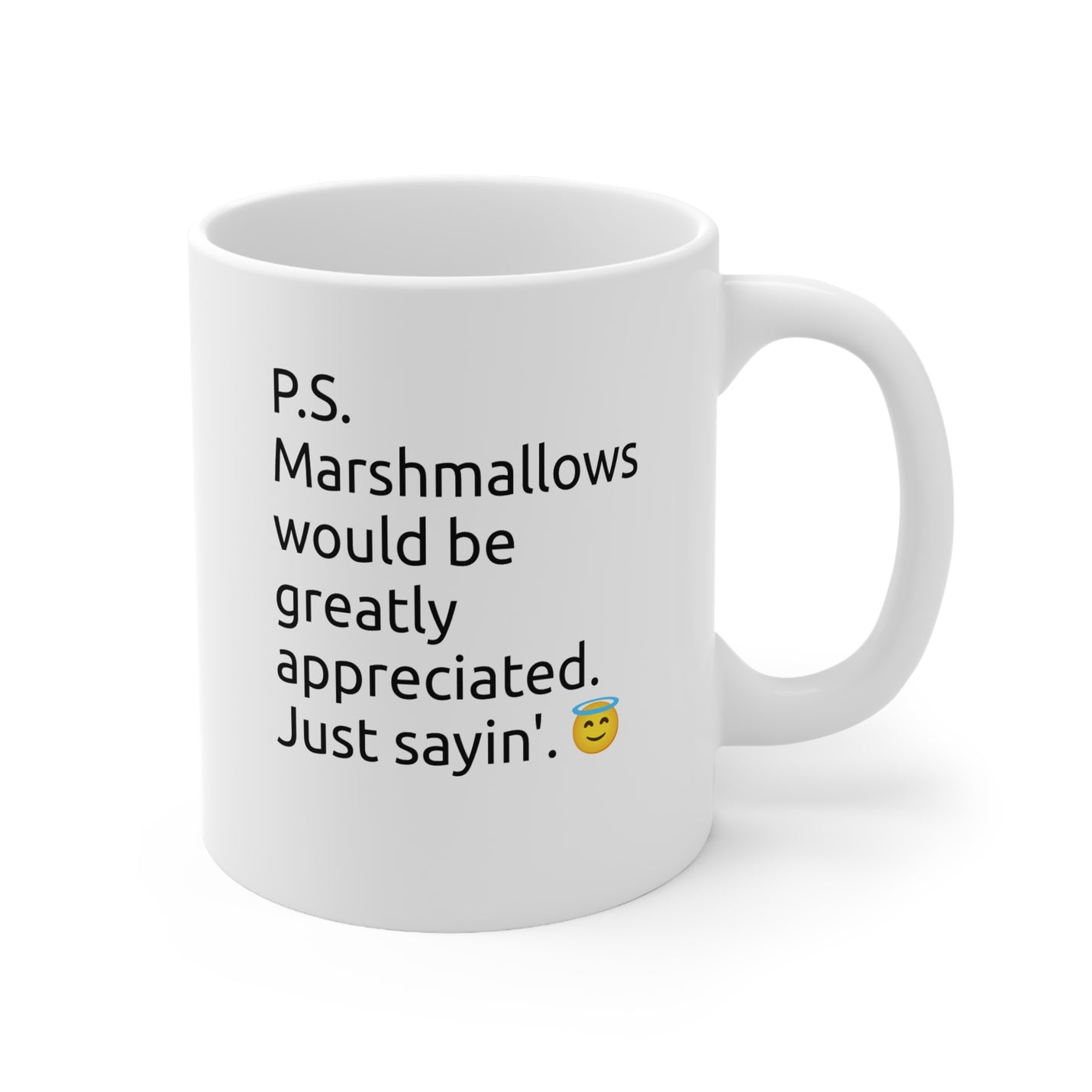 Spielerischer 325ml Keramik-Kaffeebecher mit klarem Text für Kakao-Liebhaber und bequemem C-förmigem Henkel.