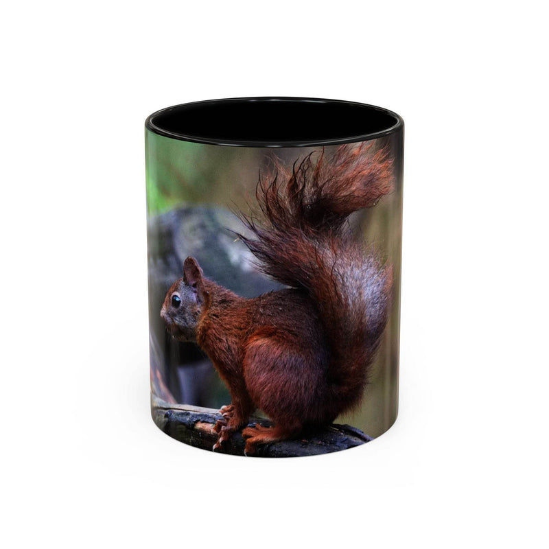 Squirrel Coffee Mug, Cute Animal Mug, Gift for Nature Lovers, Rustic - A Pretty Print