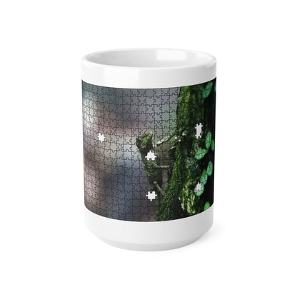 Puzzle Piece Diploderma Ceramic Mug – Botanical Nature Coffee Mug