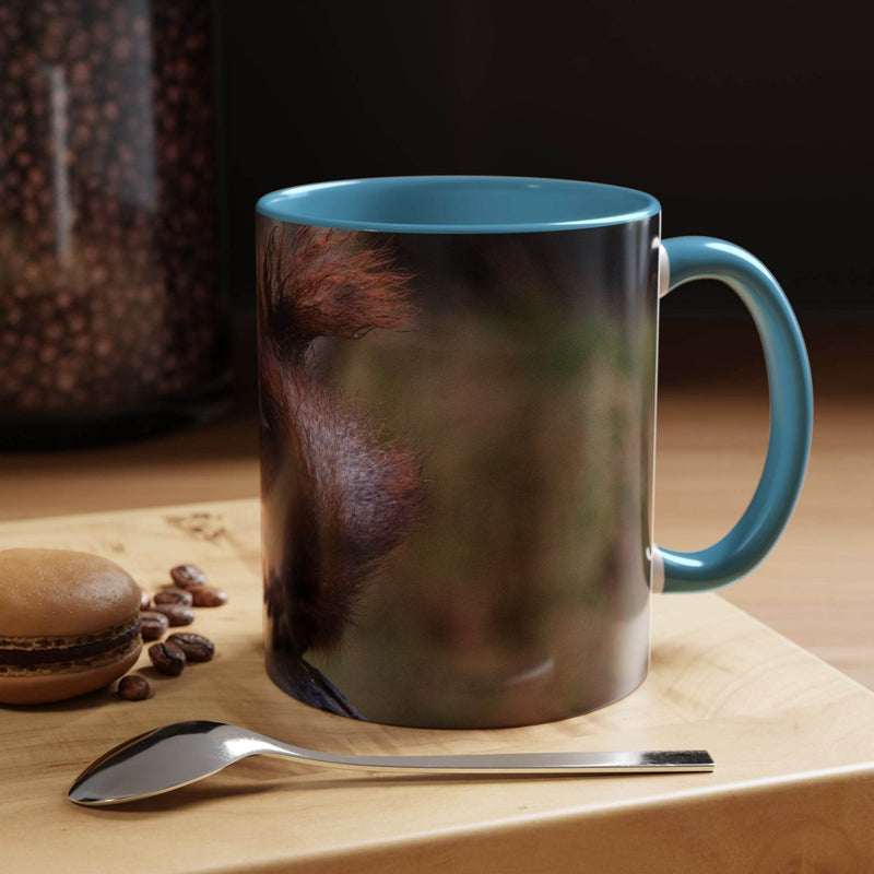 Squirrel Coffee Mug, Cute Animal Mug, Gift for Nature Lovers, Rustic - A Pretty Print