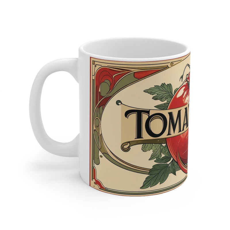 Farbenfroher 325ml Tomatensuppen-Becher mit lebendigem Design, perfekt für Heißgetränke an gemütlichen Winterabenden.