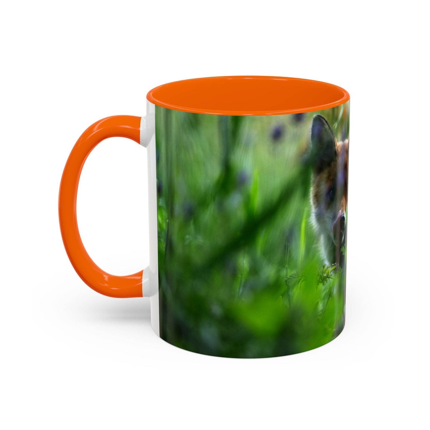 Fox-Inspired Accent Coffee Mug, Nature Lover Gift, Animal Mug, Wildlife Decor, - A Pretty Print