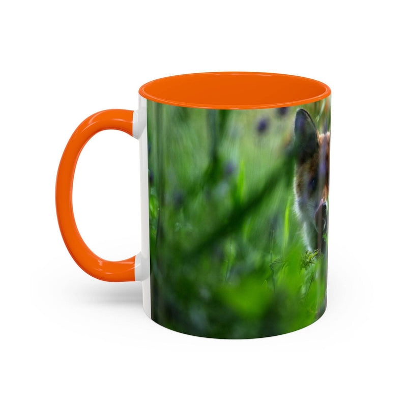Fox-Inspired Accent Coffee Mug, Nature Lover Gift, Animal Mug, Wildlife Decor, - A Pretty Print