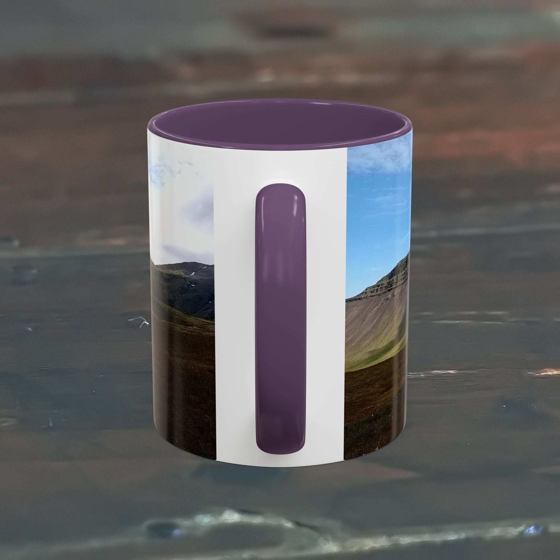 Coffee Mug featuring Iceland scenery, sleek design, 11oz, ceramic, microwave-safe.