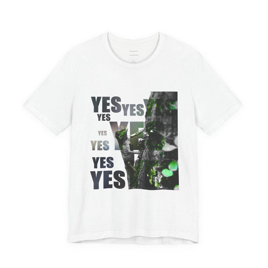 Diploderma Nature Print Unisex Tee, Yes and No Graphic Shirt, Men's Women's Summer Top, Gender Neutral T-shirt, Environmental Print Shirt, Earthy - A Pretty Print