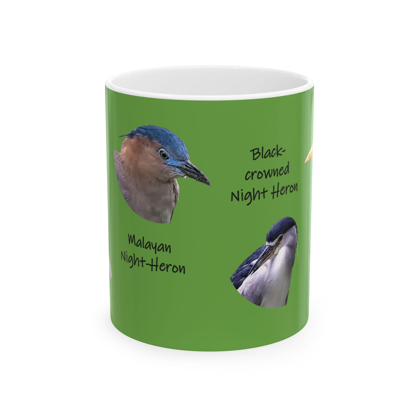 Nature-inspired heron mug 11oz showcasing traditional Taiwan bird wildlife.