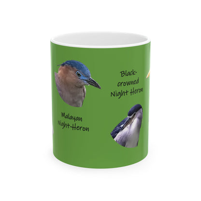 Mug - Heron Mug with Four Species of Herons Found in Taiwan