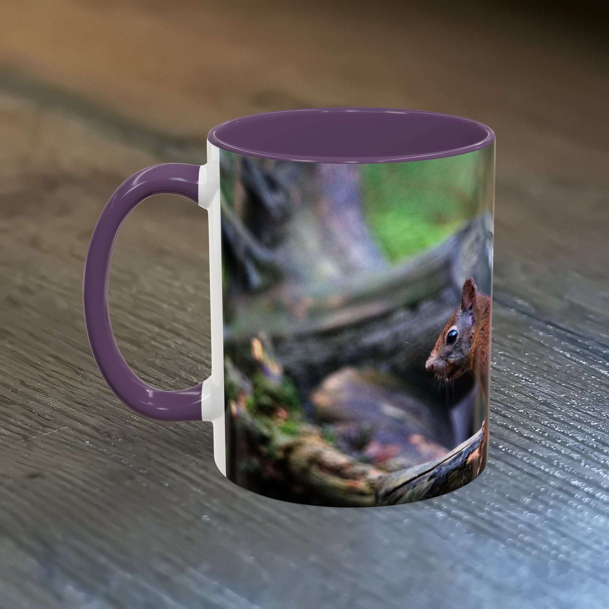 Squirrel Coffee Mug with a cute animal design, perfect gift for nature lovers.