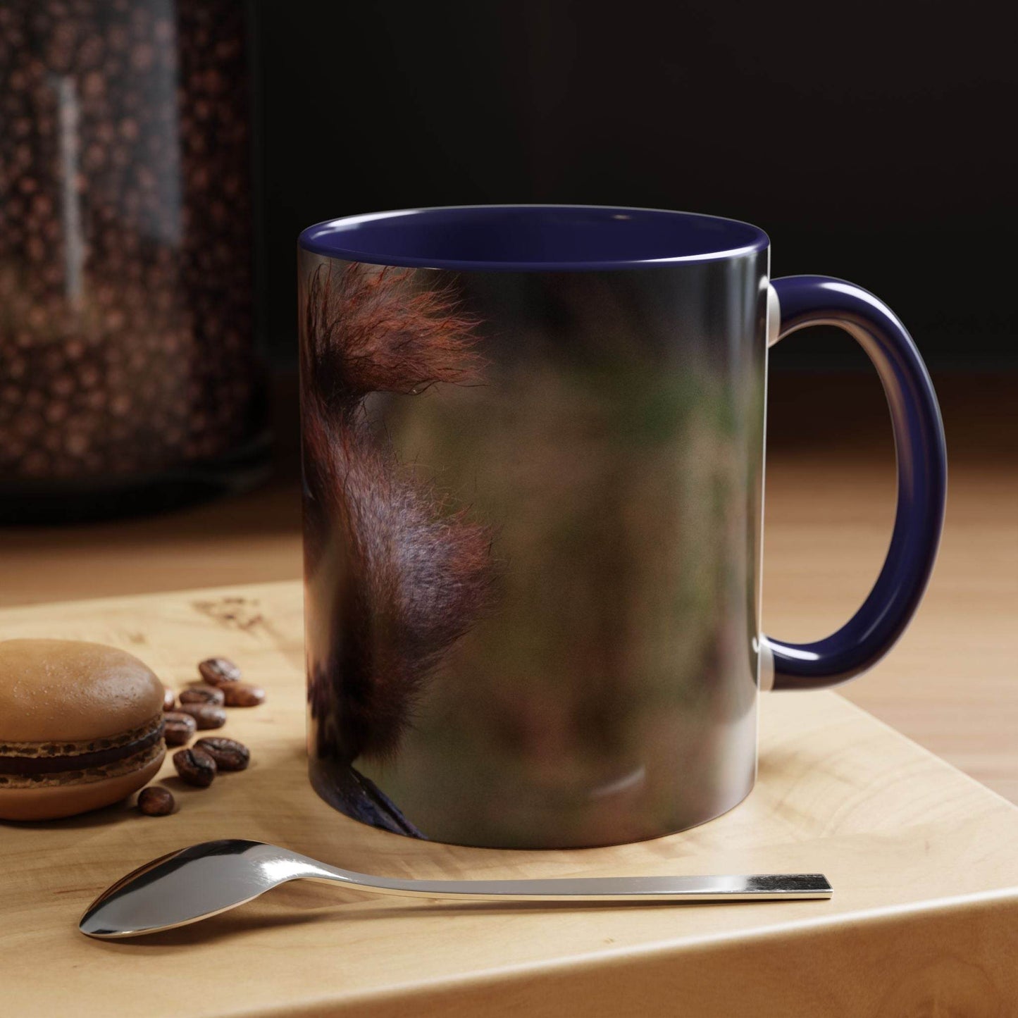 Squirrel Coffee Mug, Cute Animal Mug, Gift for Nature Lovers, Rustic - A Pretty Print