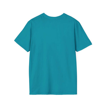 Eco-friendly Planet Earth Graphic T-Shirt in teal, made from ring-spun cotton for comfort and durability, perfect for nature lovers and Earth Day.