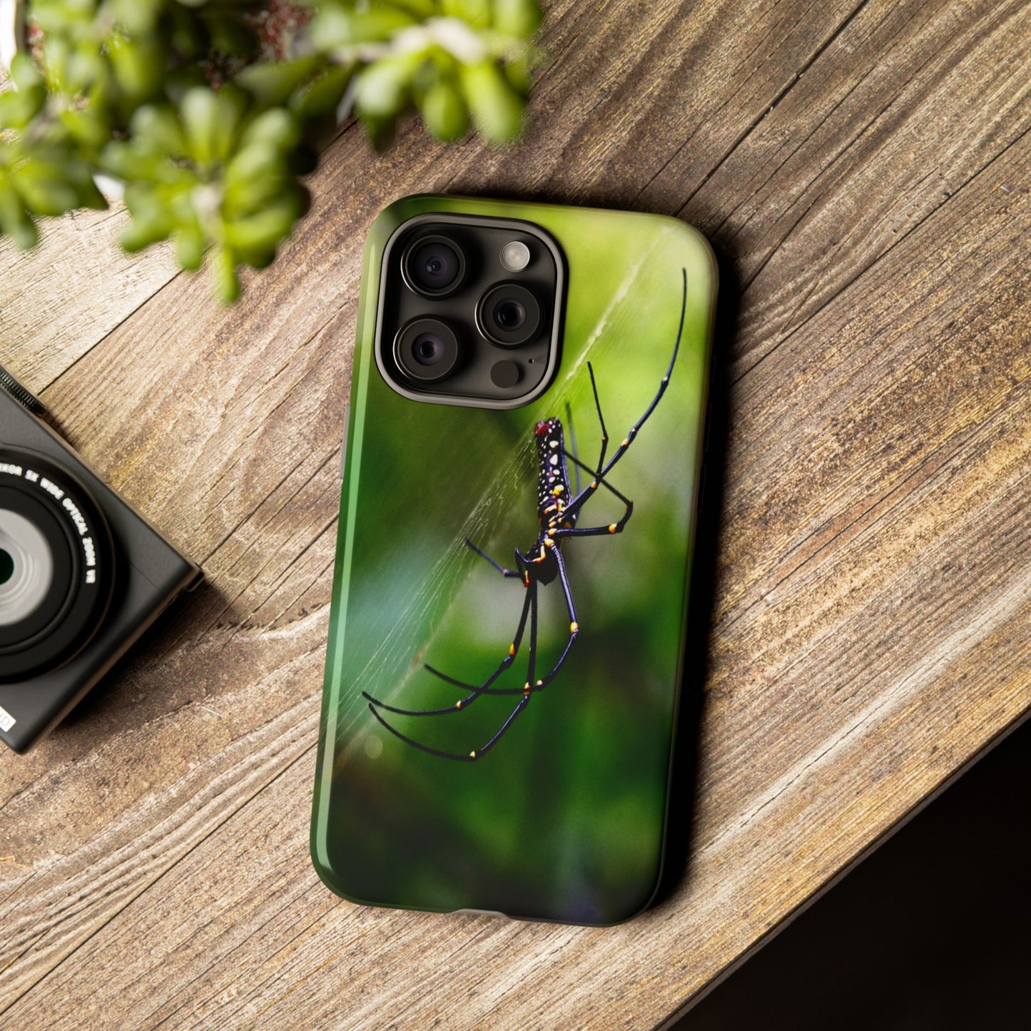 Creepy Spider Photoprint Tough Case for Phone, Durable Phone Protection, Nature Enthusiast Gift, Artistic Soul Accessory, Conversation