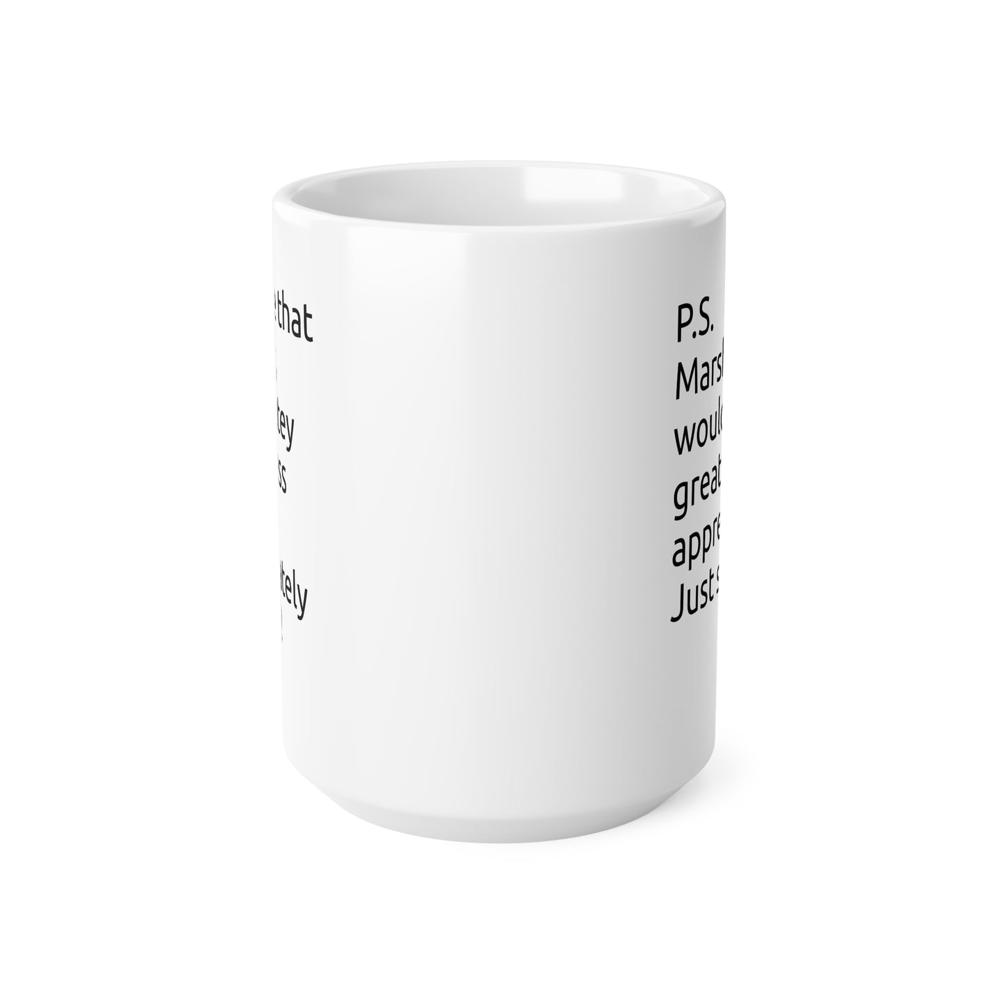 Langlebiger 440ml weißer Keramik-Becher mit einzigartigem Spruch für Genießer und ergonomischem Henkel für gemütliche Pausen.