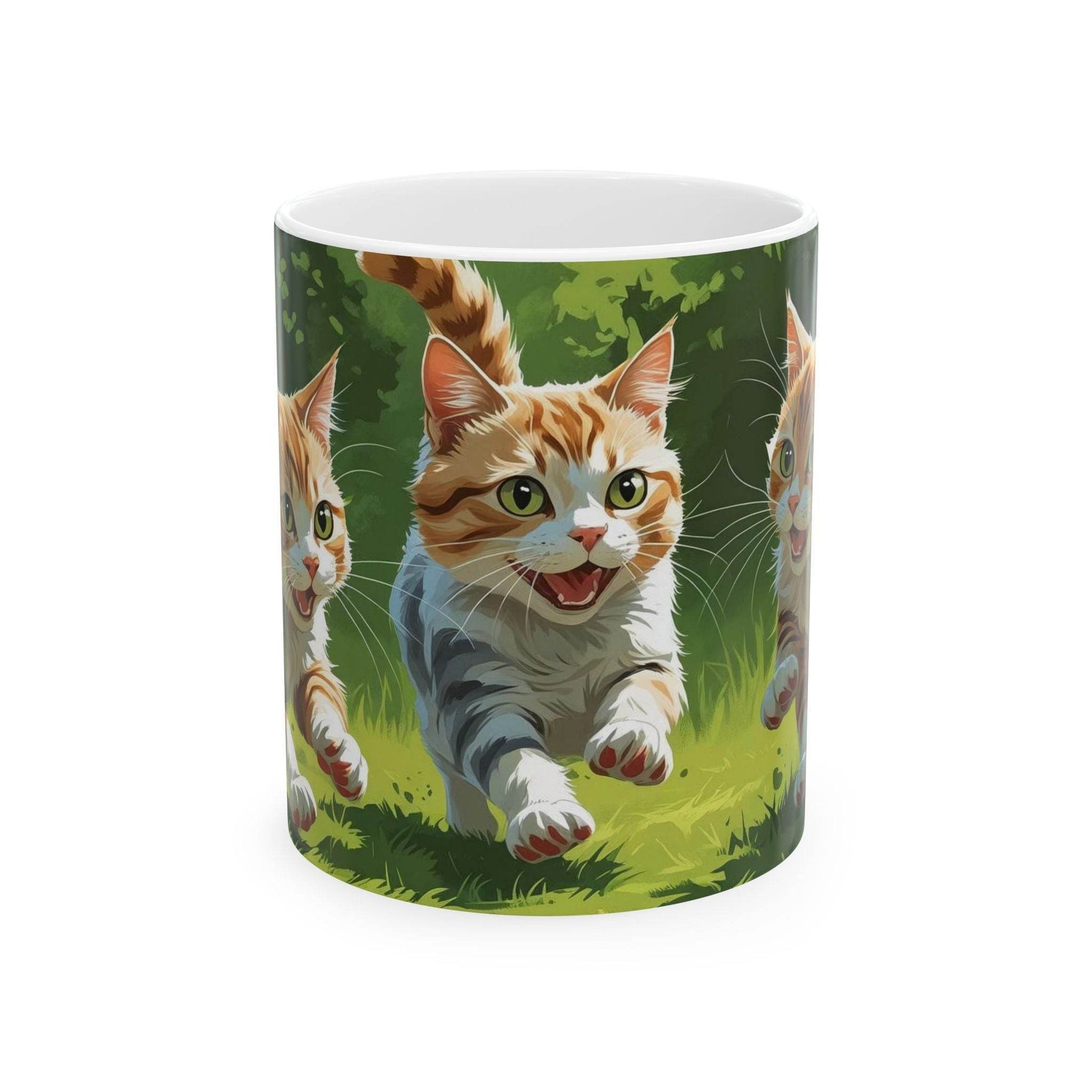 Running Cats Mug - A Pretty Print