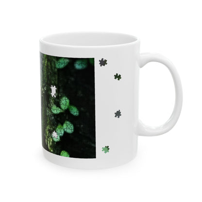 Puzzle Piece Diploderma Ceramic Mug – Botanical Nature Coffee Mug (11oz & 15oz)