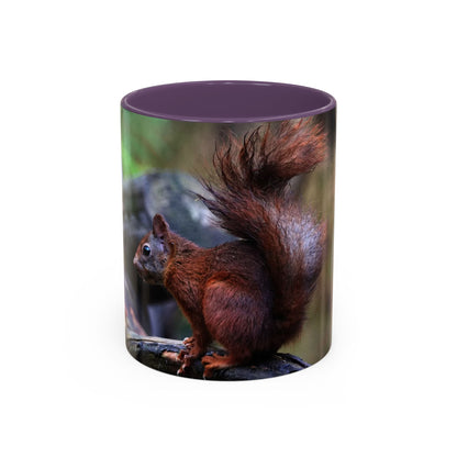 Eichhörnchen Kaffeetasse, Süße Tiertasse, Geschenk für Naturliebhaber, Rustikal