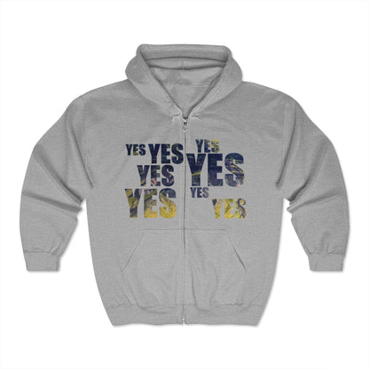 Cozy Unisex Yes and No Print Hoodie Sweatshirt