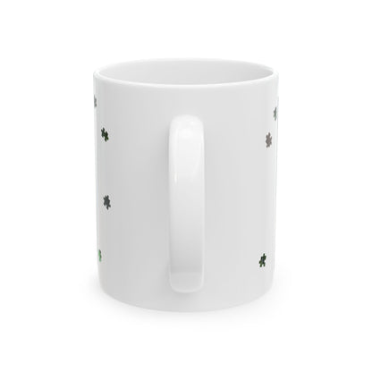 Puzzle Piece Diploderma Ceramic Mug – Botanical Nature Coffee Mug (11oz & 15oz)