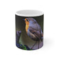 Mug - Robin Mug, White Ceramic 11oz