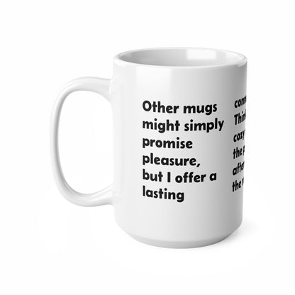 Inspirational Quote Ceramic Coffee Mug — 'I Offer a Lasting Connection'