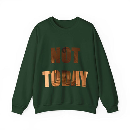 Cozy Unisex Crewneck Sweatshirt - Not today, maybe tomorrow - A Pretty Print