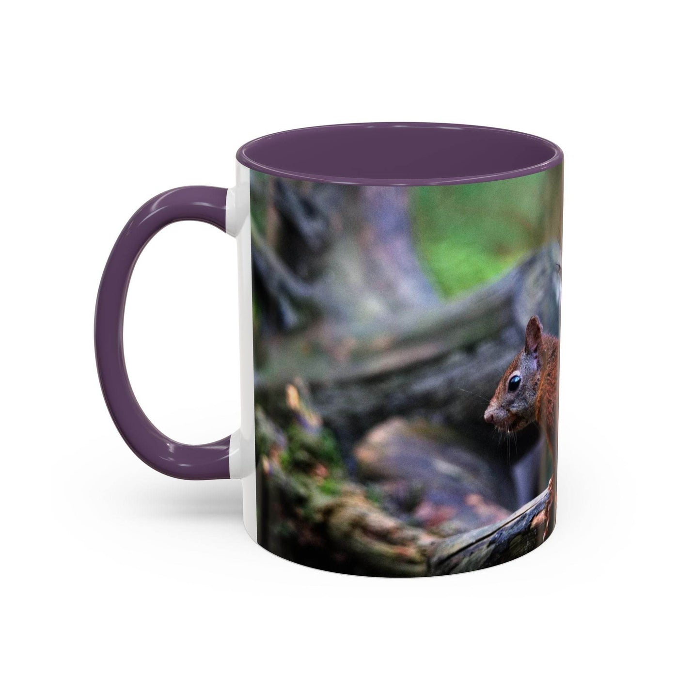 Squirrel Coffee Mug, Cute Animal Mug, Gift for Nature Lovers, Rustic - A Pretty Print